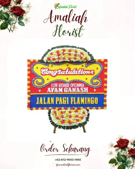 Sewa Papan Bunga Bayem